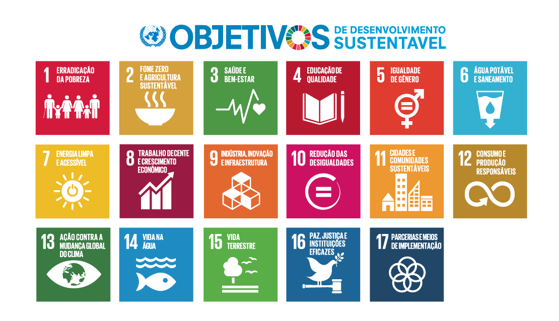 17 Objetivos de Desenvolvimento Sustentável
